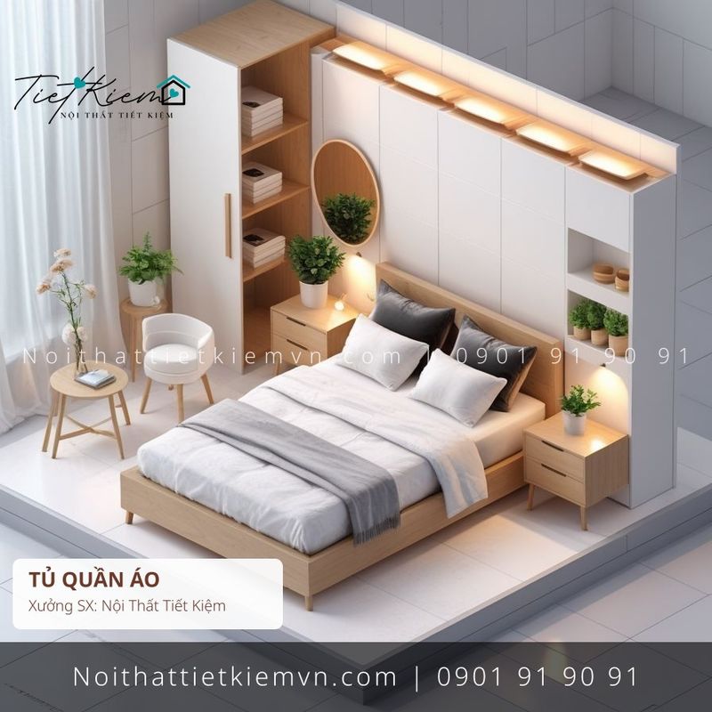 top 3 tủ quần áo đẹp Bình Thạnh giá rẻ - Tủ Quần Áo - Nội Thất Tiết Kiệm