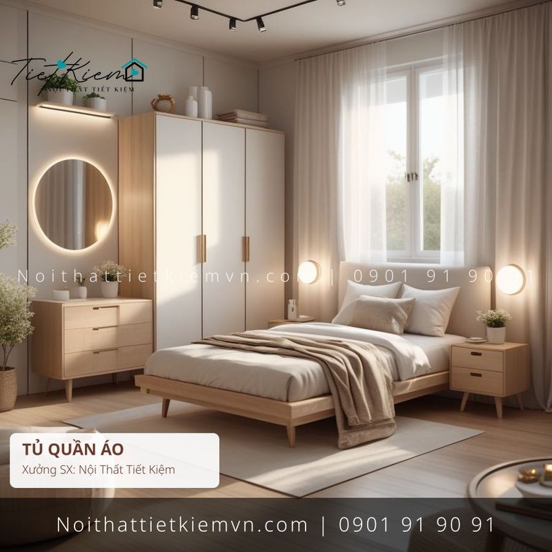 top 3 tủ quần áo đẹp Bình Thạnh giá rẻ - Tủ Quần Áo - Nội Thất Tiết Kiệm