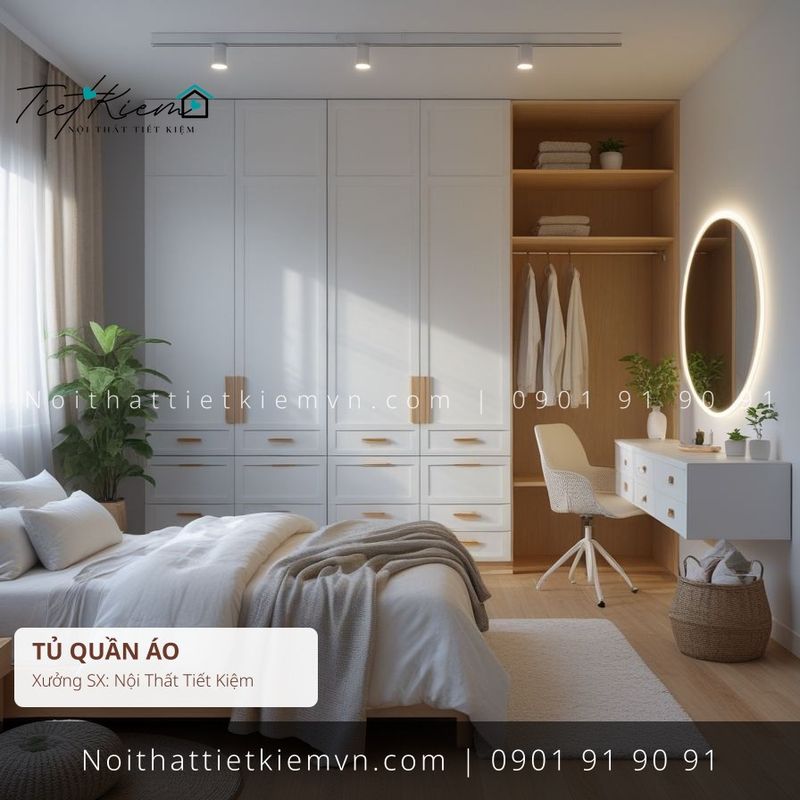 top 3 tủ quần áo đẹp Bình Thạnh giá rẻ - Tủ Quần Áo - Nội Thất Tiết Kiệm