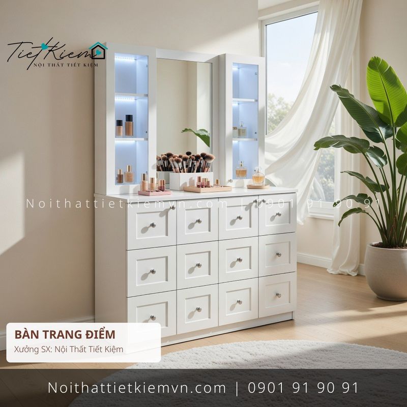top 39 bàn trang điểm gỗ mỏng đẹp giá rẻ - Bàn Trang Điểm - Nội Thất Tiết Kiệm