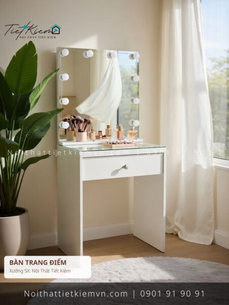 top 39 bàn trang điểm MDF homestay HCM giá rẻ 1 Bàn Trang Điểm Nội Thất Tiết Kiệm HCM