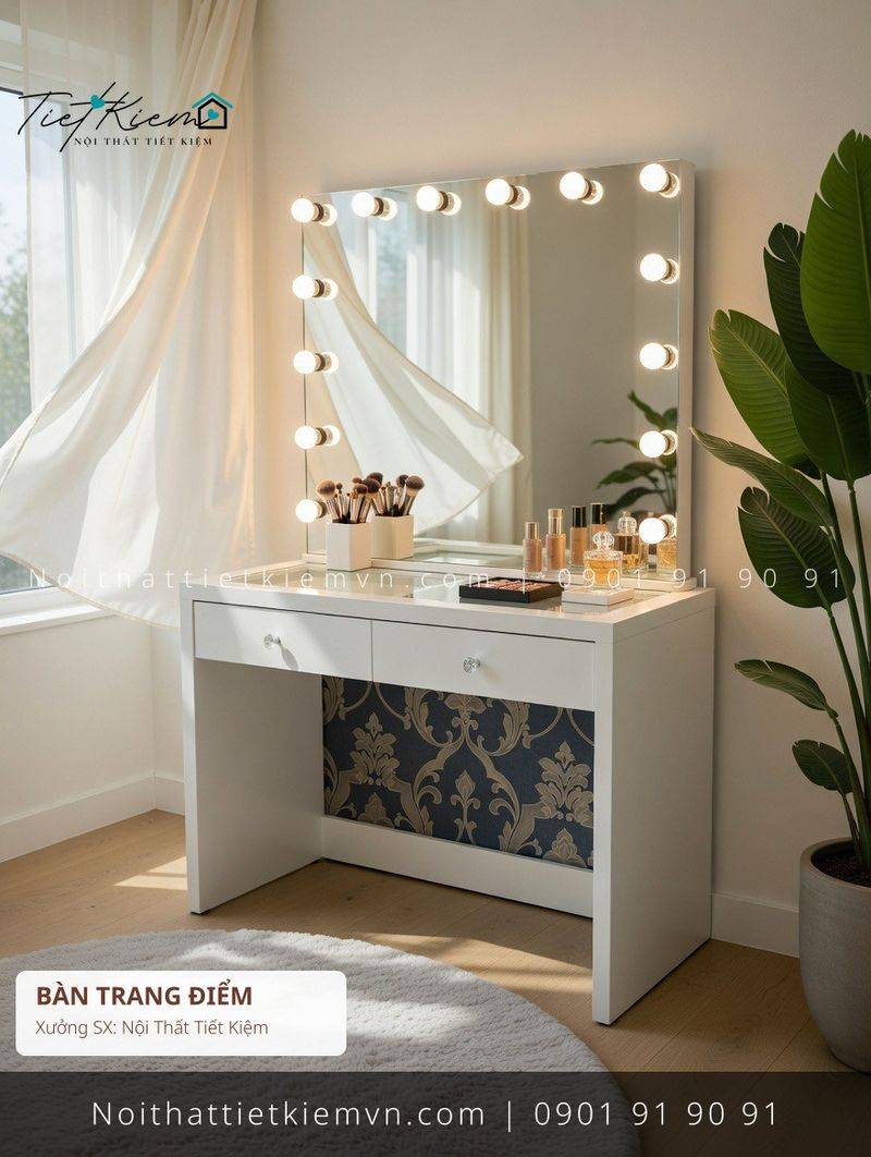 top 39 bàn trang điểm MDF homestay HCM giá rẻ - Bàn Trang Điểm - Nội Thất Tiết Kiệm