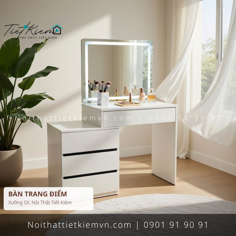 top 39 bàn trang điểm MDF homestay HCM giá rẻ - Bàn Trang Điểm - Nội Thất Tiết Kiệm