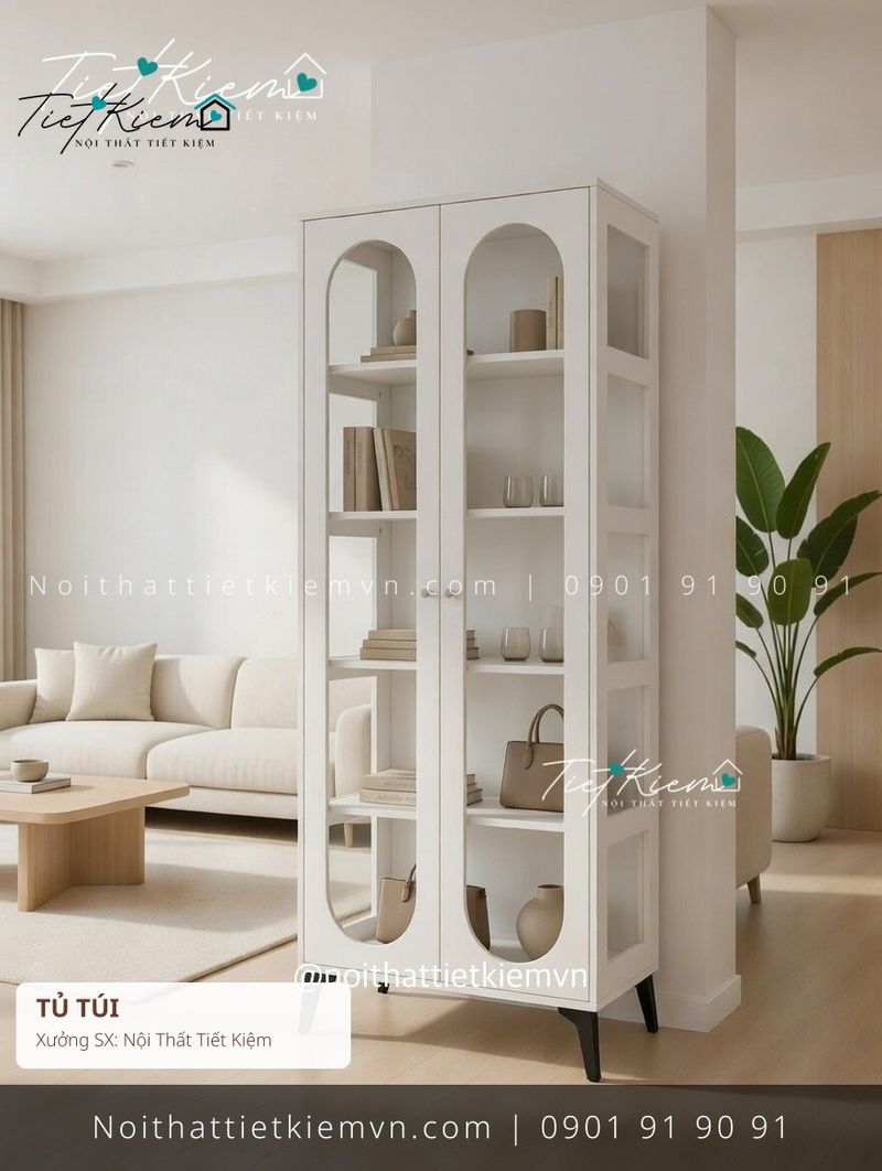 Tủ Túi đẹp giá rẻ tại Nội Thất Tiết Kiệm HCM top 39 các mẫu tủ túi kính MDF chung cư giá rẻ - Tủ Túi - Nội Thất Tiết Kiệm