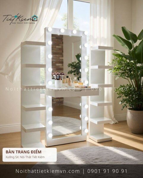 top 52 các mẫu bàn trang điểm có kéo hiện đại cho phòng khách giá rẻ 1 Bàn Trang Điểm Nội Thất Tiết Kiệm HCM
