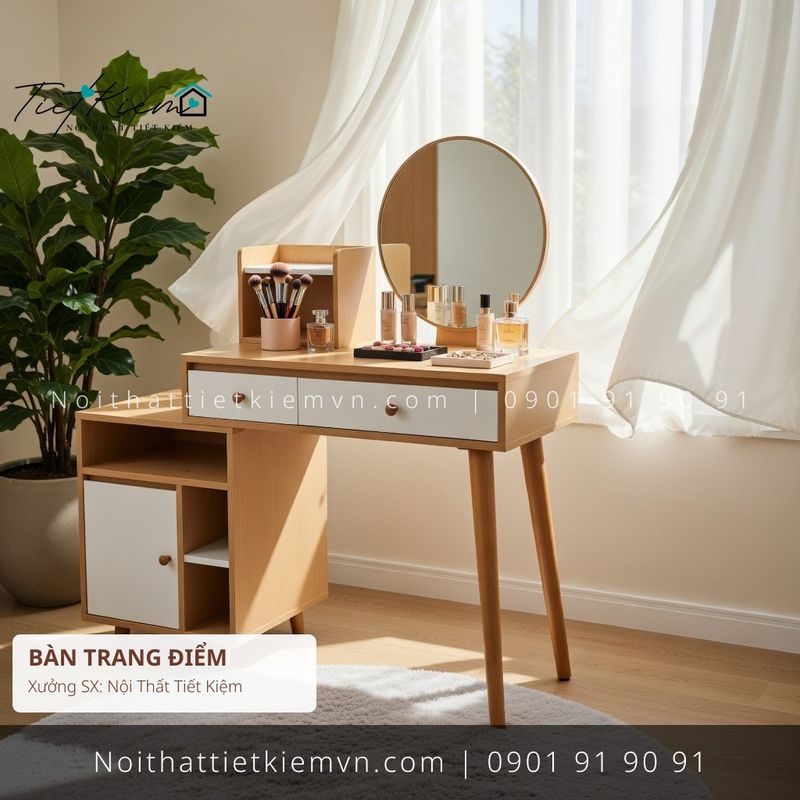 top 52 các mẫu bàn trang điểm có kéo hiện đại cho phòng khách giá rẻ - Bàn Trang Điểm - Nội Thất Tiết Kiệm