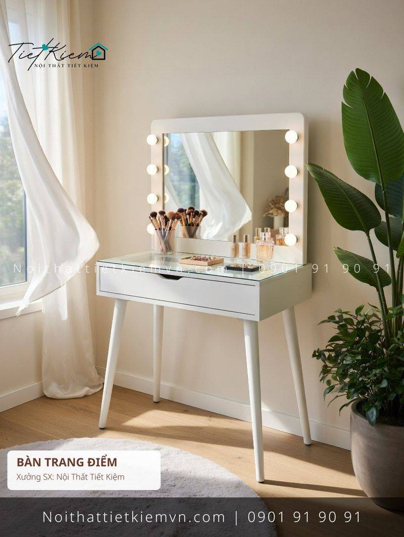 top 52 các mẫu bàn trang điểm có kéo hiện đại cho phòng khách giá rẻ - Bàn Trang Điểm - Nội Thất Tiết Kiệm