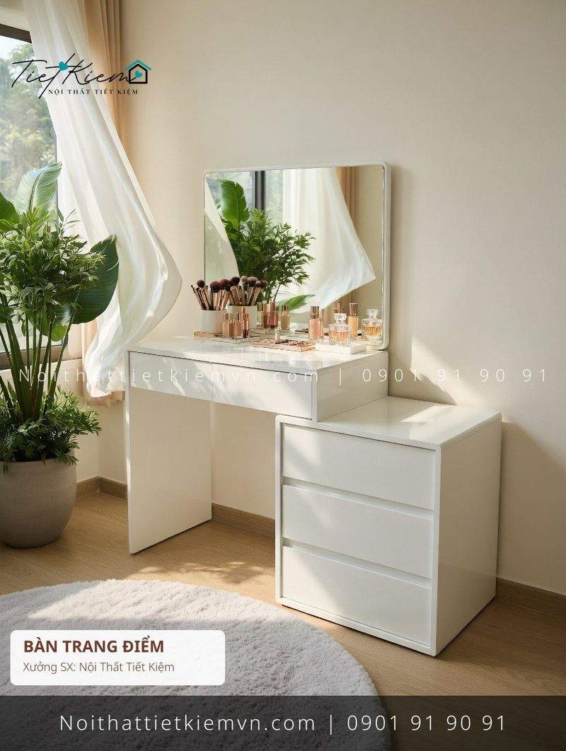 top 52 các mẫu bàn trang điểm có kéo hiện đại cho phòng khách giá rẻ - Bàn Trang Điểm - Nội Thất Tiết Kiệm