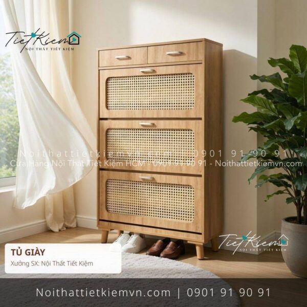 top 52 các mẫu tủ giầy cánh lùa Scandinavian đẽp giá rẻ 1 Tủ Giày Nội Thất Tiết Kiệm HCM