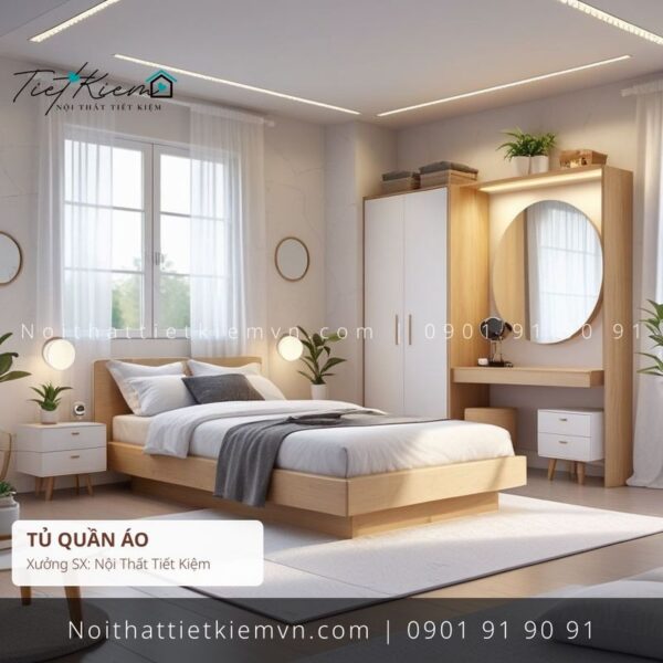 top 52 các mẫu tủ quần áo chung cư laminate giá rẻ 1 Tủ Quần Áo Nội Thất Tiết Kiệm HCM