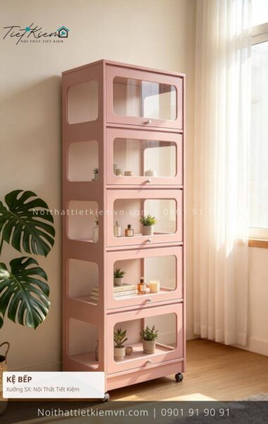 top 52 kệ bếp gỗ có gương sang trọng giá rẻ 1 Kệ Bếp Nội Thất Tiết Kiệm HCM