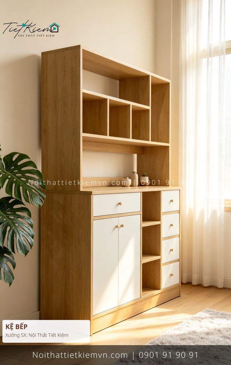 Kệ Bếp đẹp giá rẻ tại Nội Thất Tiết Kiệm HCM top 52 kệ bếp gỗ có gương sang trọng giá rẻ - Kệ Bếp - Nội Thất Tiết Kiệm