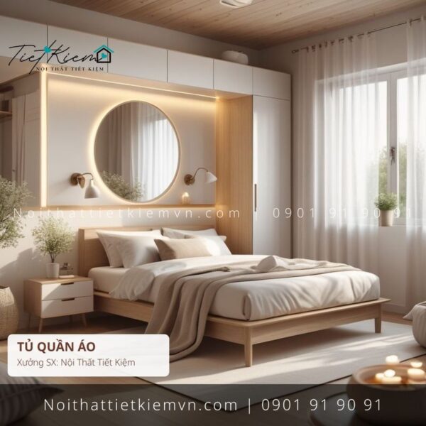 top 52 tủ quần áo MDF chung cư HCM giá rẻ 1 Tủ Quần Áo Nội Thất Tiết Kiệm HCM