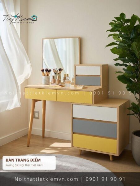 top 79 bàn trang điểm cánh mở siêu mỏng đẹp giá rẻ 1 Bàn Trang Điểm Nội Thất Tiết Kiệm HCM