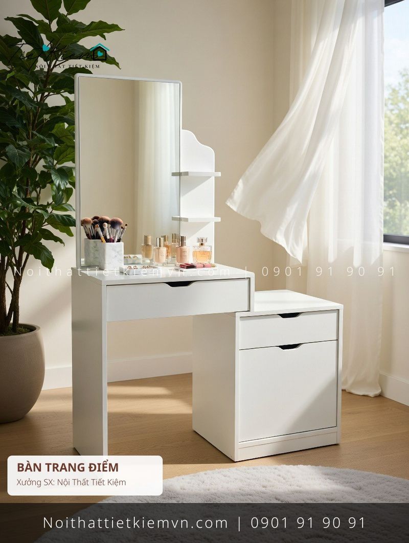 top 79 bàn trang điểm cánh mở siêu mỏng đẹp giá rẻ - Bàn Trang Điểm - Nội Thất Tiết Kiệm