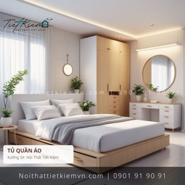 top 79 các mẫu tủ quần áo cao cấp đẽp cho showroom giá rẻ 1 Tủ Quần Áo Nội Thất Tiết Kiệm HCM