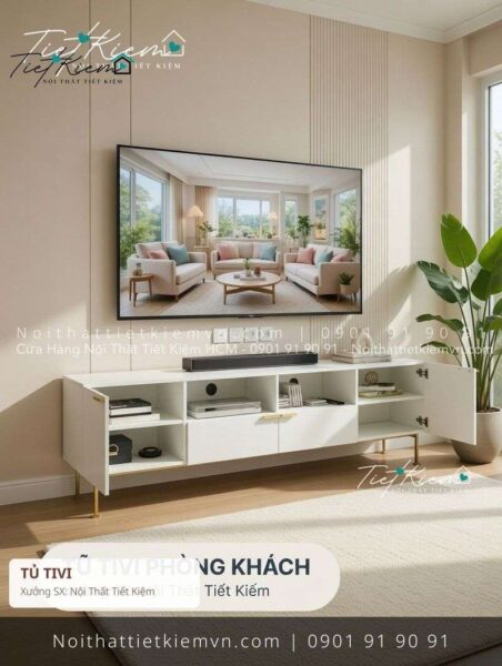 top 79 kệ tv đẽp cho studio giá rẻ 1 Kệ Tủ Tivi Nội Thất Tiết Kiệm HCM