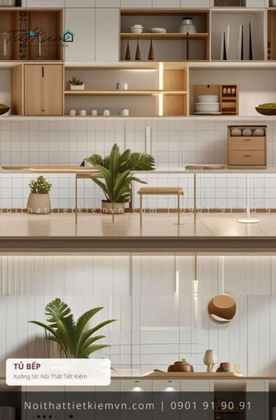 top 79 tủ bếp đẹp đơn giản giá rẻ 1 Tủ Bếp Nội Thất Tiết Kiệm HCM