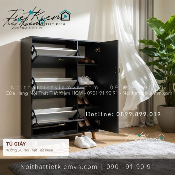 top 79 tủ giầy cánh lùa giao nhanh giá rẻ 1 Tủ Giày Nội Thất Tiết Kiệm HCM