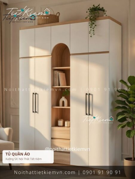 top 79 tủ quần áo thông minh chung cư đẽp giá rẻ 1 Tủ Quần Áo Nội Thất Tiết Kiệm HCM