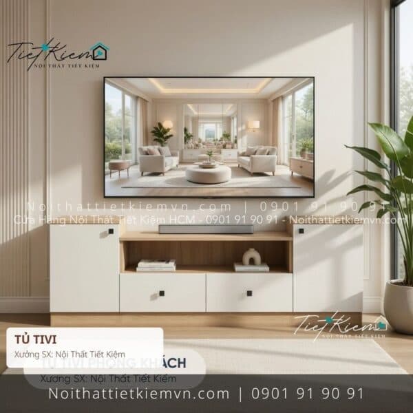 top 79 tủ tv chung cư HCM giá rẻ 1 Kệ Tủ Tivi Nội Thất Tiết Kiệm HCM