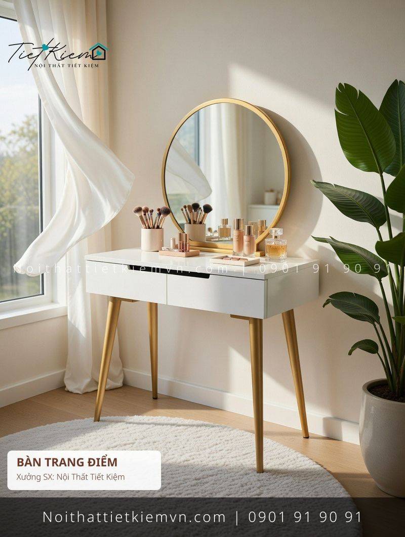 top 9 bàn trang điểm cao cấp quận 1 giá rẻ - Bàn Trang Điểm - Nội Thất Tiết Kiệm