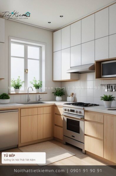 top 9 các mẫu thi công tủ bếp chất lượng cao cấp cho văn phòng giá rẻ 1 Thi Công Tủ Bếp Nội Thất Tiết Kiệm HCM