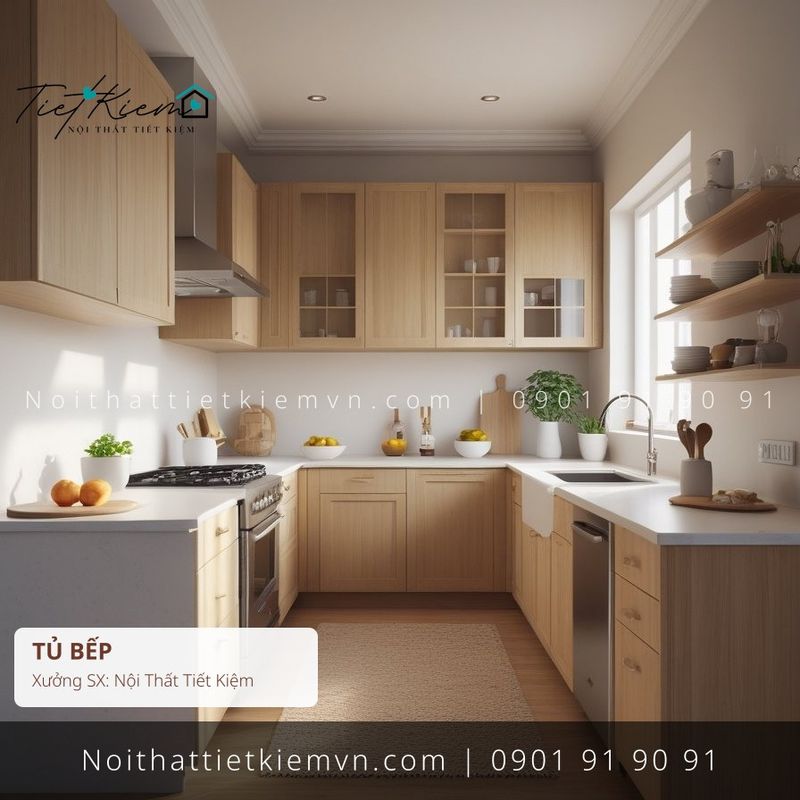 top 9 các mẫu tủ bếp đa năng TPHCM giá rẻ - Tủ Bếp - Nội Thất Tiết Kiệm