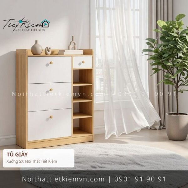 top 9 các mẫu tủ để giầy quận 1 hiện đại giá rẻ 1 Tủ Giày Nội Thất Tiết Kiệm HCM