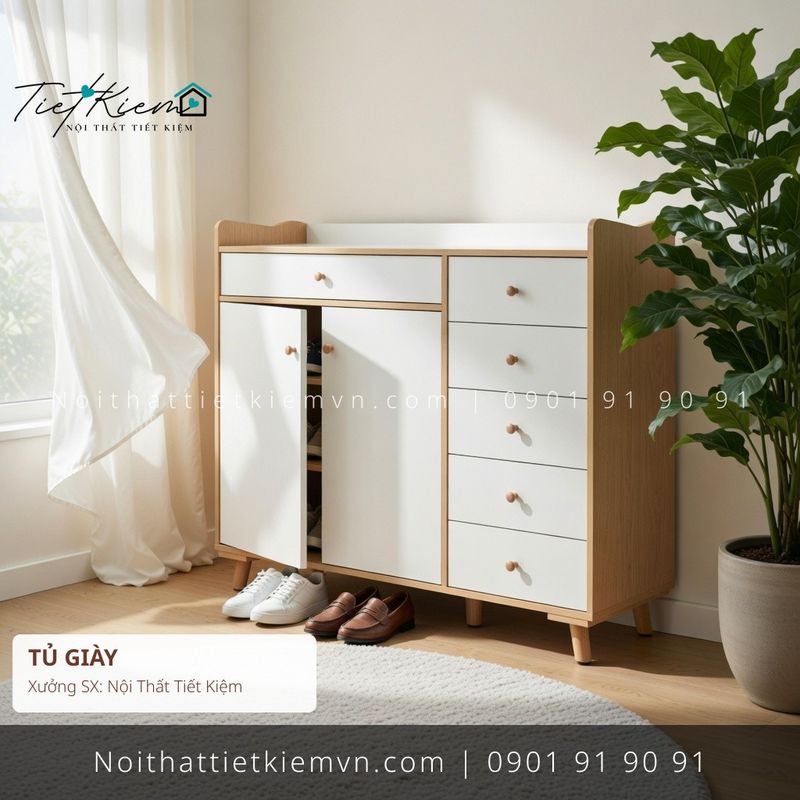 top 9 các mẫu tủ dếp đẽp cho phòng khách giá rẻ - Tủ Giày - Nội Thất Tiết Kiệm