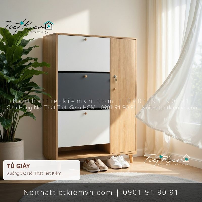 Tủ Giày đẹp giá rẻ tại Nội Thất Tiết Kiệm HCM top 9 các mẫu tủ giầy cửa lùa giao nhanh giá rẻ - Tủ Giày - Nội Thất Tiết Kiệm