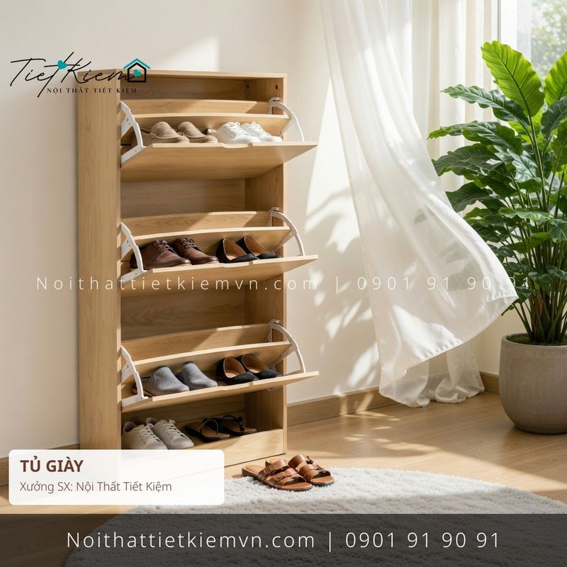 Tủ Giày đẹp giá rẻ tại Nội Thất Tiết Kiệm HCM top 9 các mẫu tủ giầy thông minh cánh lật giá rẻ - Tủ Giày - Nội Thất Tiết Kiệm