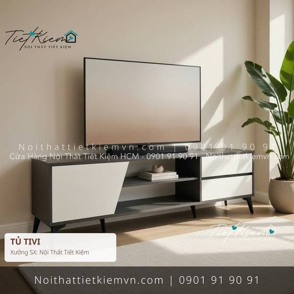 top 9 cac mau tu tivi co guong binh thanh gia re 1