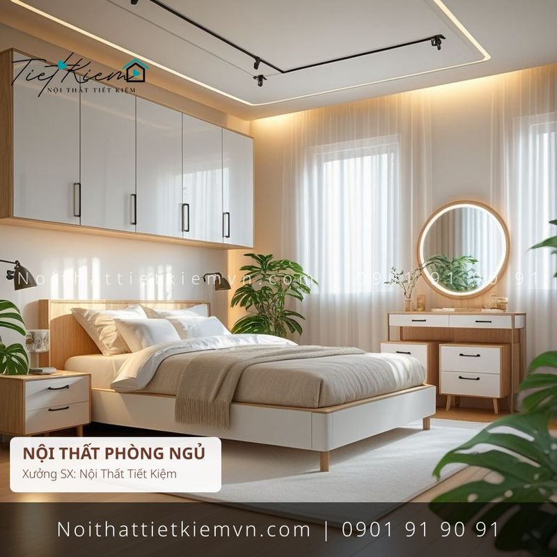 top 9 giường đôi sang trọng cho căn hộ giá rẻ - Giường Ngủ - Nội Thất Tiết Kiệm
