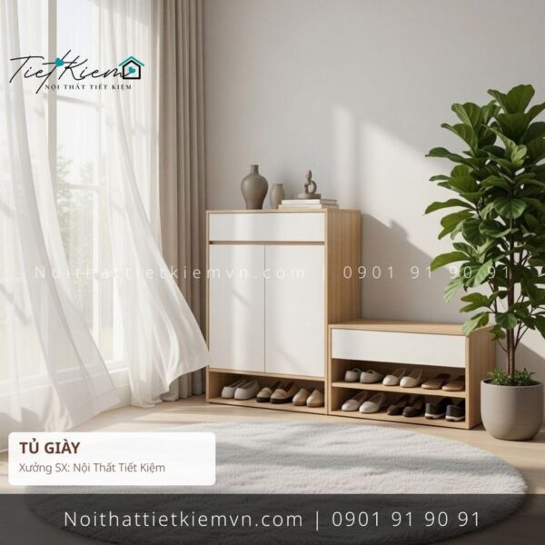 top 9 tủ giầy cửa lùa cao cấp cho studio giá rẻ 1 Tủ Giày Nội Thất Tiết Kiệm HCM