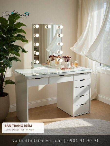 top 99 bàn trang điểm đẹp dưới cầu thang giá rẻ 1 Bàn Trang Điểm Nội Thất Tiết Kiệm HCM