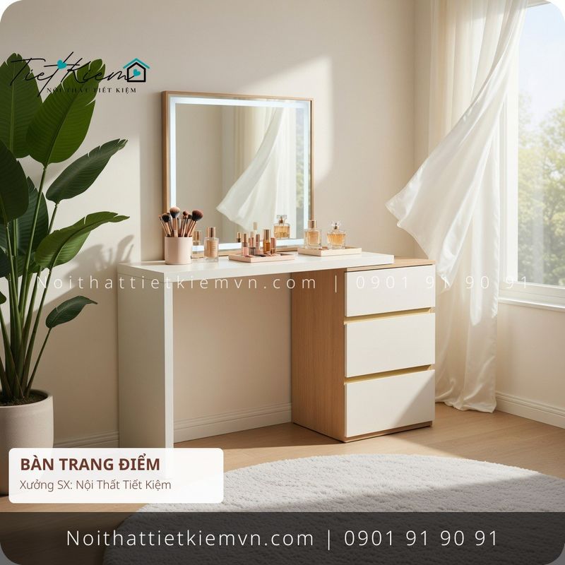 top 99 bàn trang điểm đẹp dưới cầu thang giá rẻ - Bàn Trang Điểm - Nội Thất Tiết Kiệm