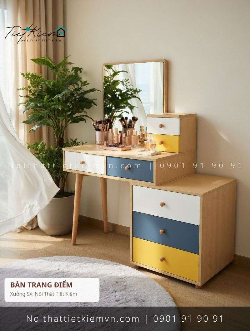 Bàn Trang Điểm đẹp giá rẻ tại Nội Thất Tiết Kiệm HCM top 99 các mẫu bàn trang điểm cánh kính quận 1 giá rẻ - Bàn Trang Điểm - Nội Thất Tiết Kiệm