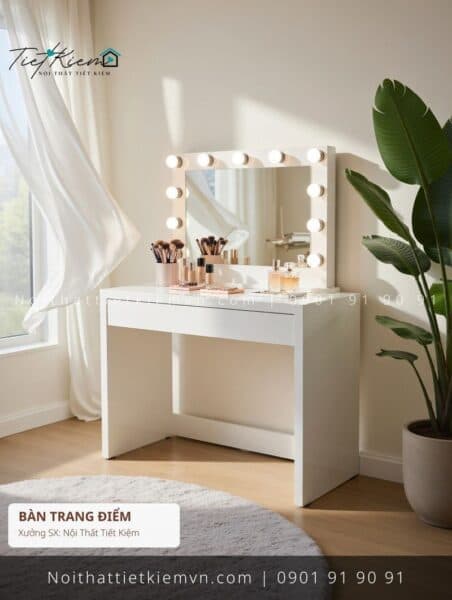 top 99 các mẫu bàn trang điểm cao cấp MDF cho văn phòng giá rẻ 1 Bàn Trang Điểm Nội Thất Tiết Kiệm HCM