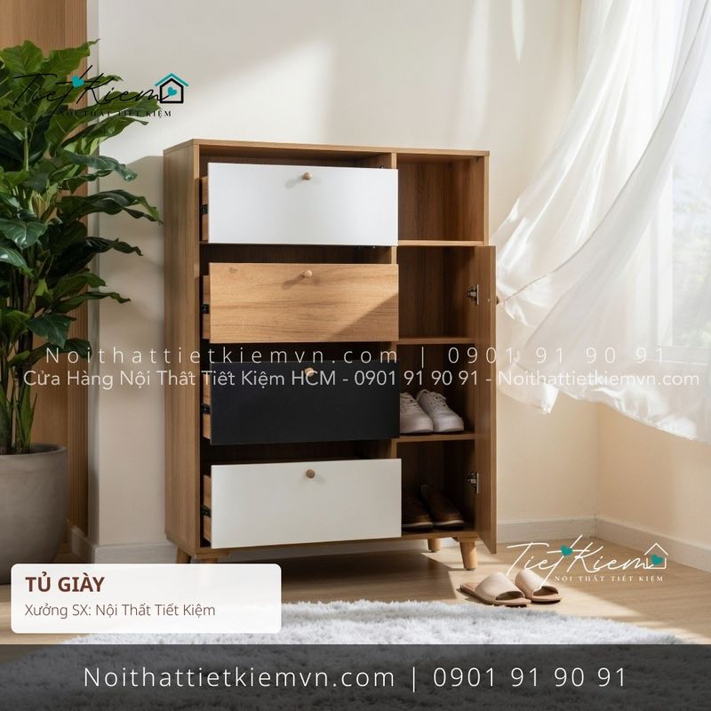 top 99 các mẫu tủ giầy cánh lùa nhà phố giá rẻ - Tủ Giày - Nội Thất Tiết Kiệm
