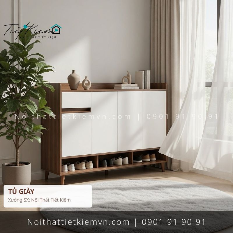 top 99 các mẫu tủ giầy cánh lùa sang trọng cho chung cư giá rẻ - Tủ Giày - Nội Thất Tiết Kiệm
