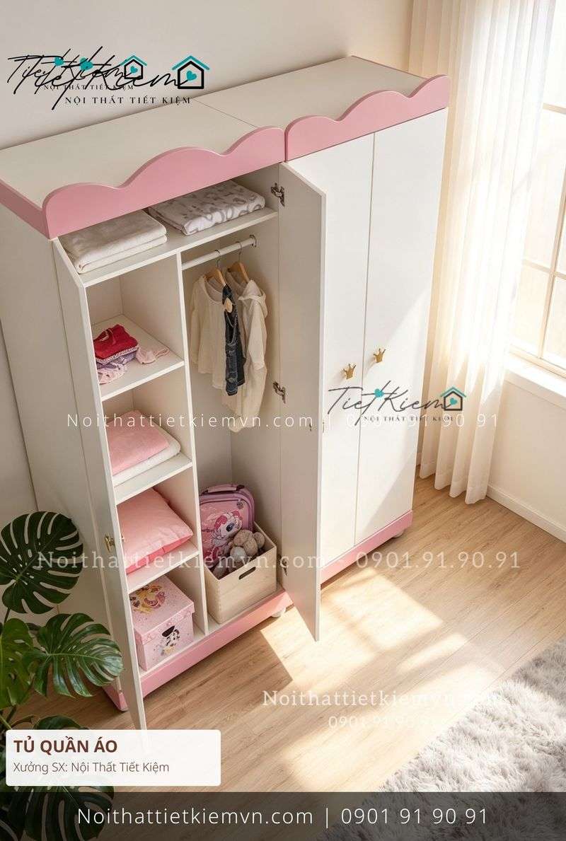 top 99 tủ quần áo cho bé gỗ cho chung cư giá rẻ - Tủ Quần Áo - Nội Thất Tiết Kiệm