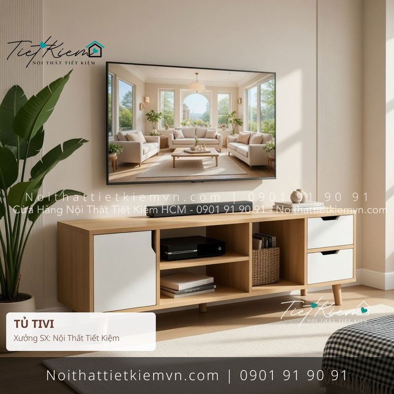 top 99 tủ tv xưởng mộc giá rẻ - Kệ Tủ Tivi - Nội Thất Tiết Kiệm