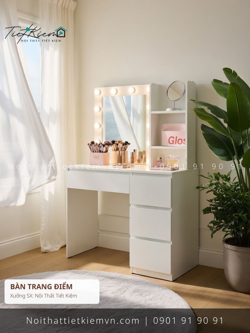 top bàn trang điểm thấp đẹp giá rẻ - Bàn Trang Điểm - Nội Thất Tiết Kiệm