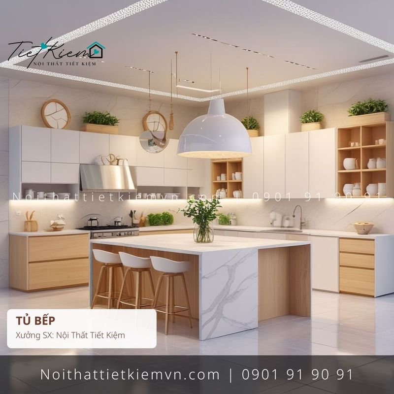 Thi Công Tủ Bếp đẹp giá rẻ tại Nội Thất Tiết Kiệm HCM top thi công tủ bếp chữ U phối màu giá rẻ - Thi Công Tủ Bếp - Nội Thất Tiết Kiệm