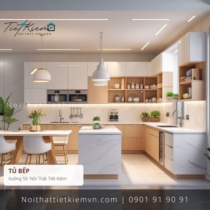 Tủ Bếp đẹp giá rẻ tại Nội Thất Tiết Kiệm HCM top tủ bếp đa năng nhiều tầng hiện đại giá rẻ - Tủ Bếp - Nội Thất Tiết Kiệm