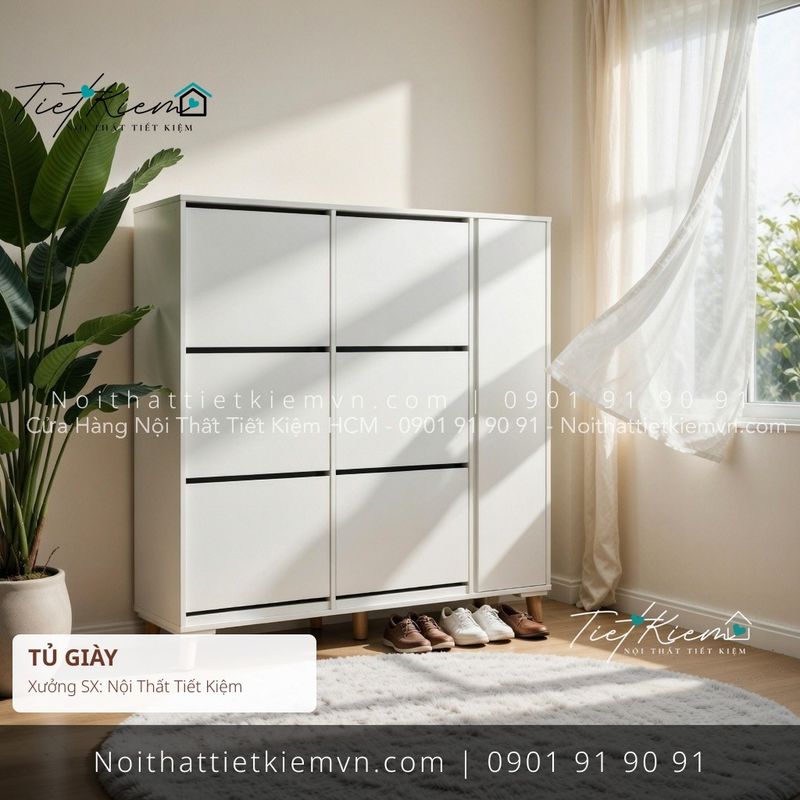 Tủ Giày đẹp giá rẻ tại Nội Thất Tiết Kiệm HCM top tủ để giầy modern HCM giá rẻ - Tủ Giày - Nội Thất Tiết Kiệm