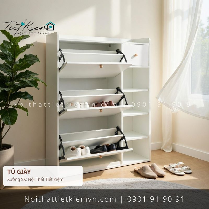 Tủ Giày đẹp giá rẻ tại Nội Thất Tiết Kiệm HCM top tủ để giầy modern HCM giá rẻ - Tủ Giày - Nội Thất Tiết Kiệm