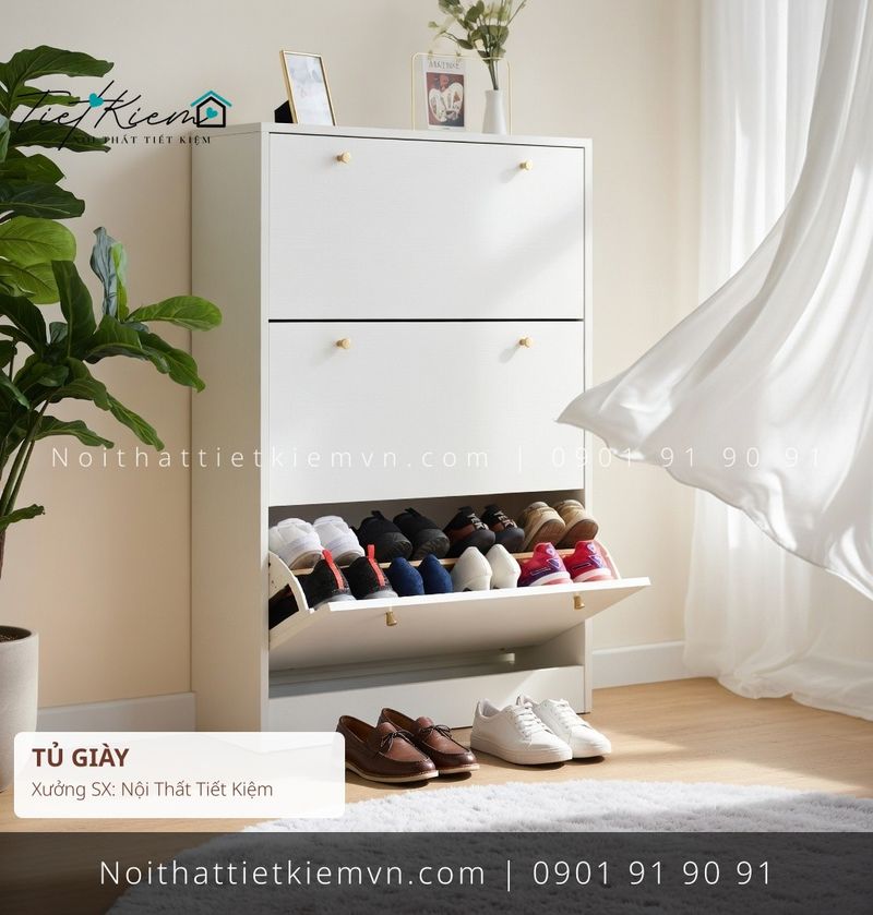 Tủ Giày đẹp giá rẻ tại Nội Thất Tiết Kiệm HCM top tủ giầy có ghế hiện đại giá rẻ - Tủ Giày - Nội Thất Tiết Kiệm