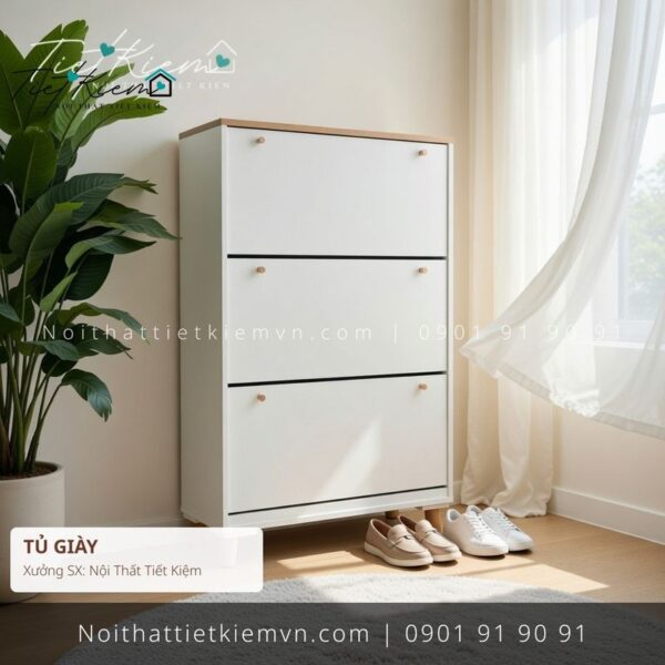 top tủ giầy cửa lùa hạn chế trầy giá rẻ 1 Tủ Giày Nội Thất Tiết Kiệm HCM
